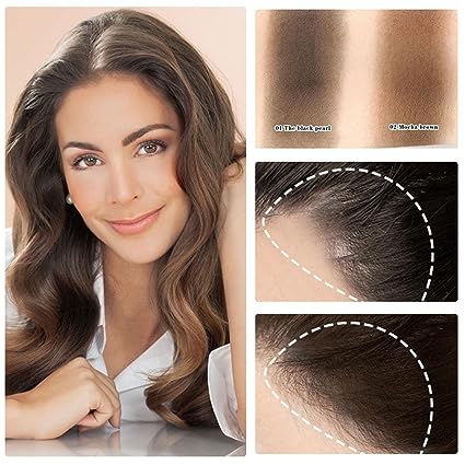 Maigoole Hairline Shadow Powder Stick Black/Brown Instant Color Sponge Pen Natural Waterproof Quick Cover Hair Root Concealer - Tuzzut.com Qatar Online Shopping