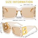 Oversized Square Sunglasses for Women S3750293 - TUZZUT Qatar Online Shopping
