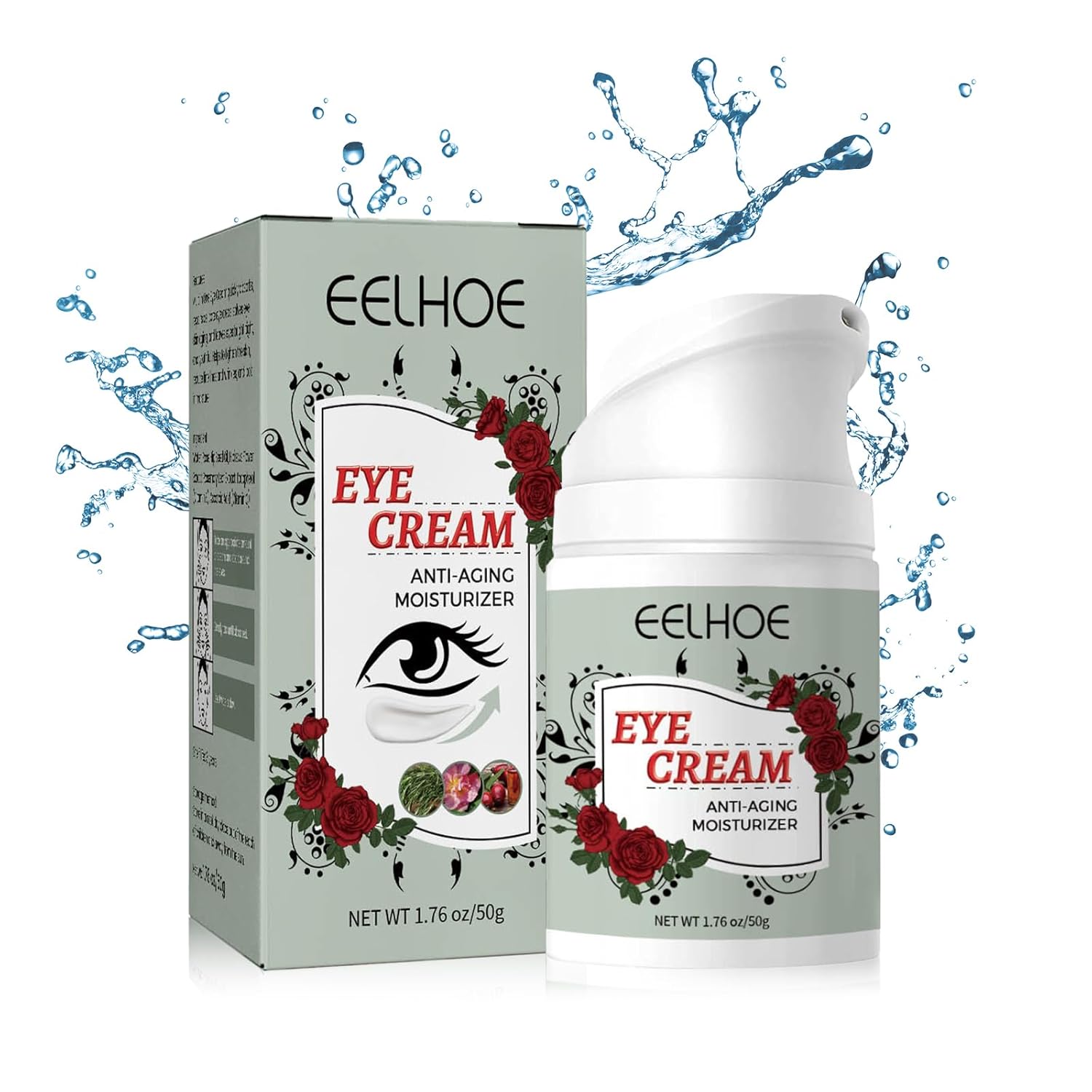 Eye Cream Anti-Aging, Eye Cream for Puffiness and Bags Under Eyes, Under Eye Cream for Dark Circles, Natural Ingredient Moisturizer Improve Dryness Reduce Fine Lines and Wrinkles
