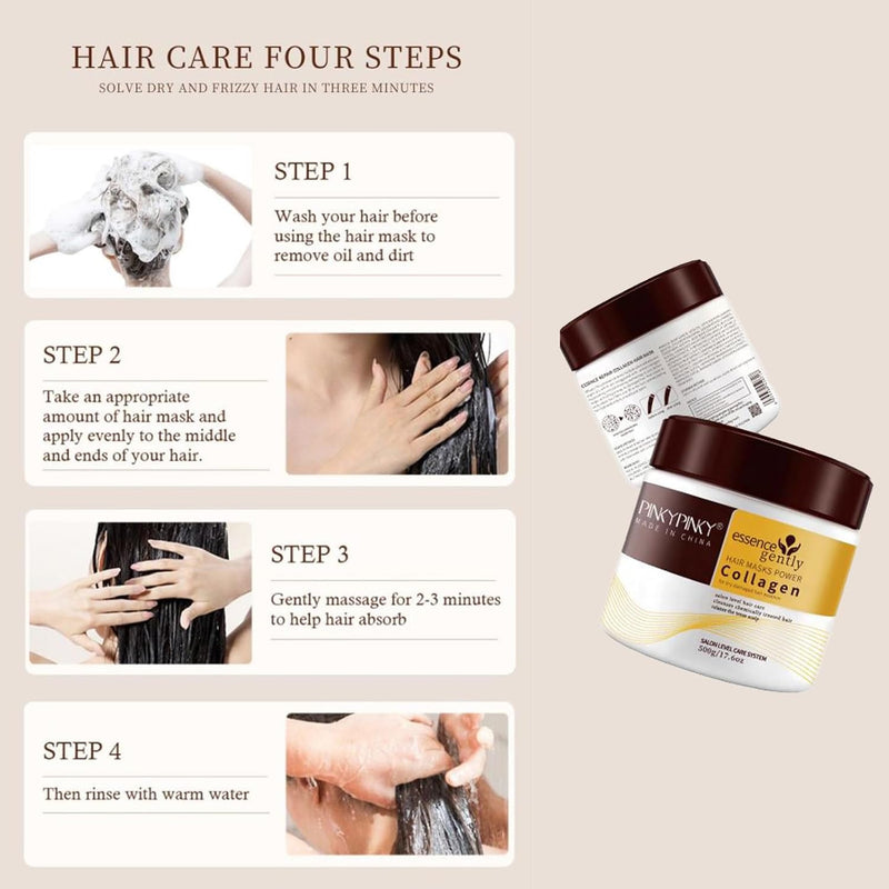 Pinky Pinky Collagen Hair Mask -500g - TUZZUT Qatar Online Shopping