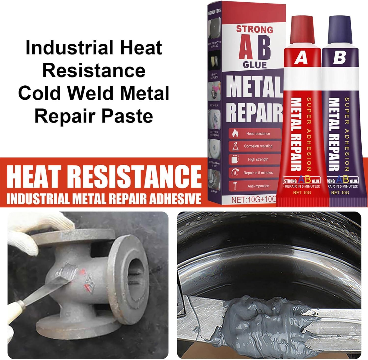AB Metal Repair Paste 10g+10g AB Metal Repair Paste 10g+10g