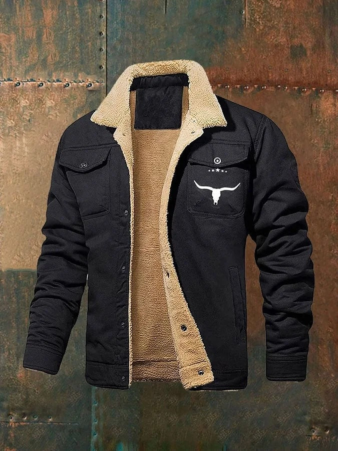 Mens Winter Western Fleece Jacket FJ12 Mens Winter Western Fleece Jacket FJ12