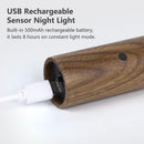 Rechargeable Wooden Stick Wall Sconce Lights for Bedroom Corridor Staircase - TUZZUT Qatar Online Shopping
