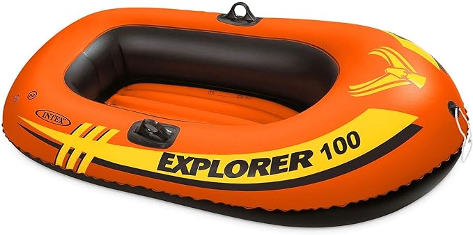 INTEX Explorer Inflatable Boat Series: Dual Air Chambers Explorer 100
