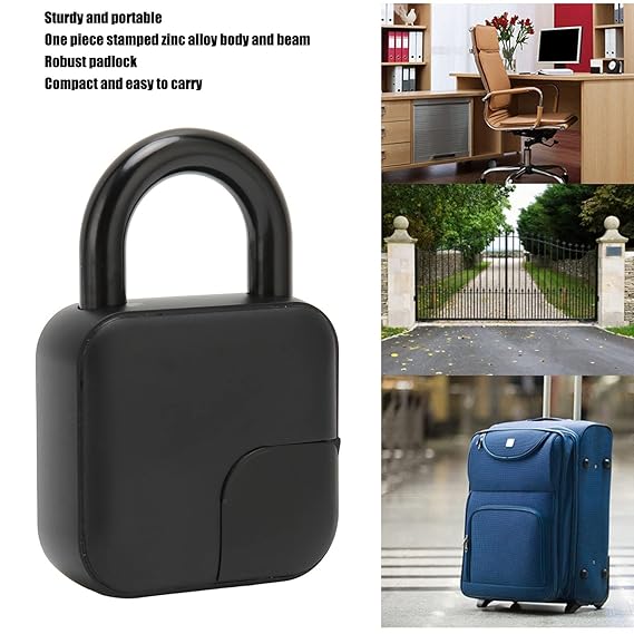 Bluetooth Fingerprint Padlock Square S4472418