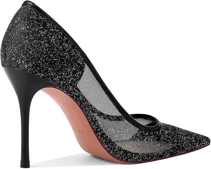 Luxury Mesh Lace Pointed-toe Shoes S511562492 - TUZZUT Qatar Online Shopping