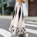 Elegant Fashion High Waist Printed Skirt 58038 - TUZZUT Qatar Online Shopping