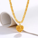 Women'S Fashion Copper Gilded Love Pendant Ladies  Heart Necklace S4858020 - Tuzzut.com Qatar Online Shopping
