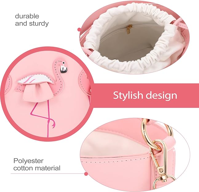 Women's Handbag Portable Tote for Small Pink Bucket Shoulder S16595 Women's Handbag Portable Tote for Small Pink Bucket Shoulder S16595