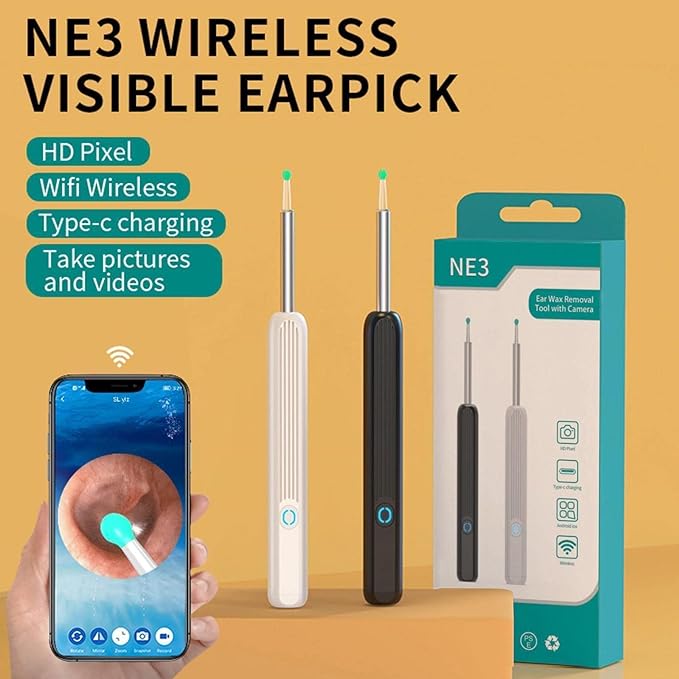 NE3 Wireless Smart Visual Ear Cleaner with Camera & LED light NE3 Wireless Smart Visual Ear Cleaner with Camera & LED light
