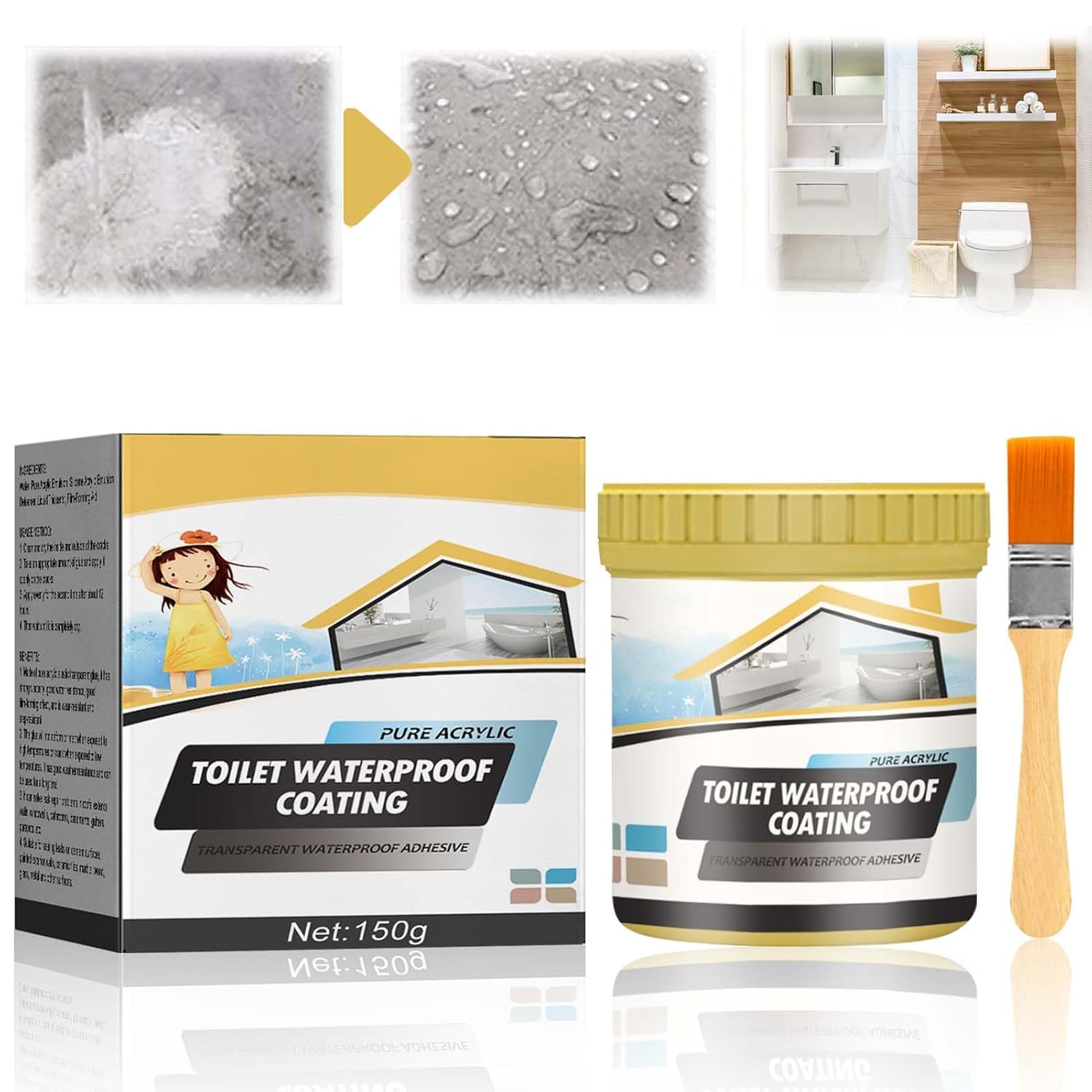 Jaysuing Toilet Waterproof Coating 150g Jaysuing Toilet Waterproof Coating 150g