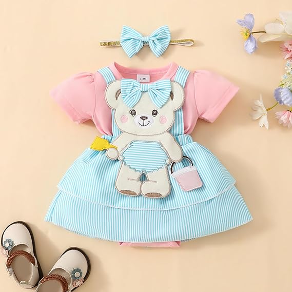 Newborn Baby Girl Romper Dress Short Sleeve 1550885 Newborn Baby Girl Romper Dress Short Sleeve 1550885