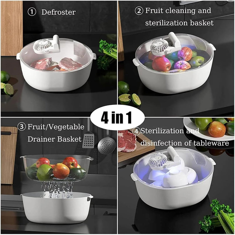 Domestic Kitchen 4 in 1 Food Defroster, Quick Thaw Kitchen Defroster, Upgraded Meat Defrosting Machine BK-JD777