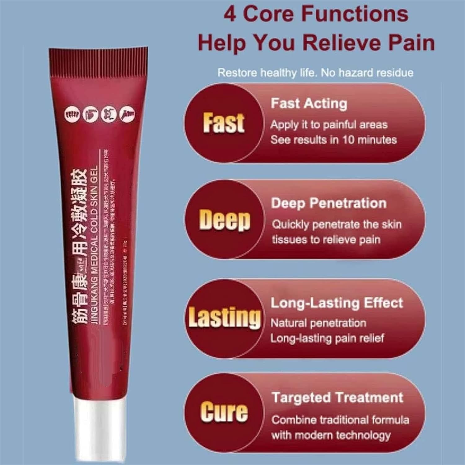 Jingukang Cold Compression Gel for Tendons and Bones 20g Jingukang Cold Compression Gel for Tendons and Bones 20g