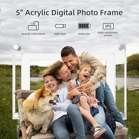 5 Inch Acrylic Digital Picture Frame - TUZZUT Qatar Online Shopping