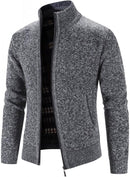 Men's Full Zip Flannel Lining Cardigan MC885 - TUZZUT Qatar Online Shopping