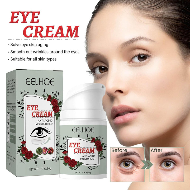 Eye Cream Anti-Aging, Eye Cream for Puffiness and Bags Under Eyes, Under Eye Cream for Dark Circles, Natural Ingredient Moisturizer Improve Dryness Reduce Fine Lines and Wrinkles - TUZZUT Qatar Online Shopping