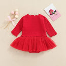 2pcs Newborn Baby Girl Skirt Bodysuit Set S3851313 - TUZZUT Qatar Online Shopping