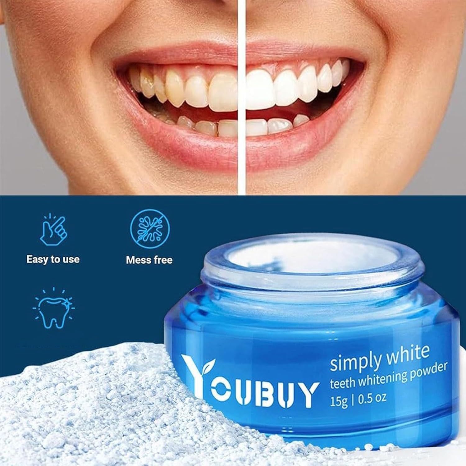 Youbuy Teeth Whitening Powder 15g Youbuy Teeth Whitening Powder 15g