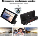 3 Cameras Car Recorder Dash Cam 1080P Full HD - DC371 - TUZZUT Qatar Online Shopping