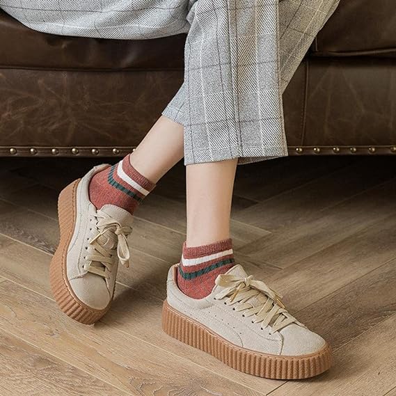 10 pairs Embroidered Breathable Cute Stripe Colorful Low Cut Ankle Socks Set SK-90 10 pairs Embroidered Breathable Cute Stripe Colorful Low Cut Ankle Socks Set SK-90