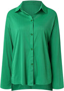 Womens Fashion Casual Large Size Long Sleeve Shirt High Waist Slim Fit Pants Suit M 001590008 - TUZZUT Qatar Online Shopping