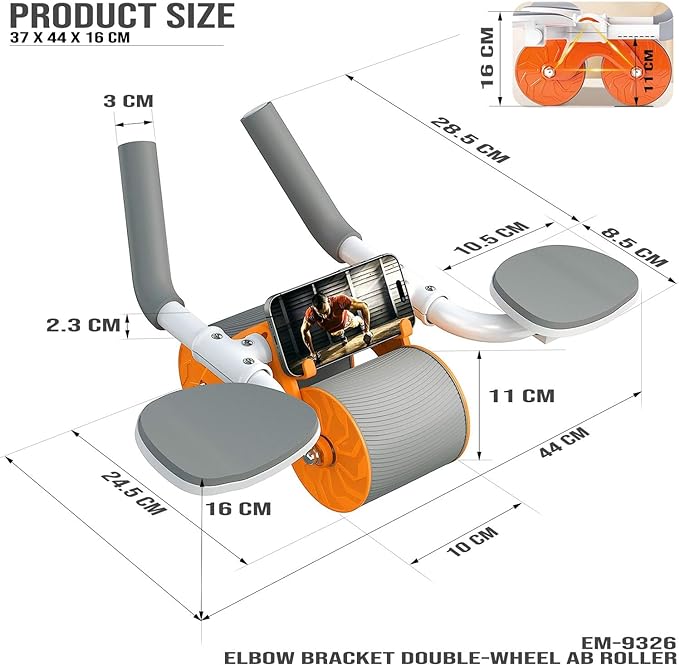 SKY LAND Automatic Elbow Support Rebound Abdominal Roller Wheel EM-9362 SKY LAND Automatic Elbow Support Rebound Abdominal Roller Wheel EM-9362