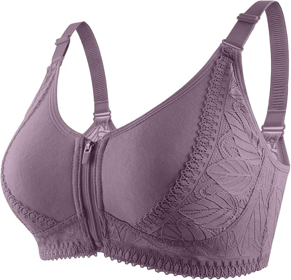 Sexy Outfit Women Sexy Lace Front Buckle Print Underwear No Rims Vest Lace B8806 - TUZZUT Qatar Online Shopping