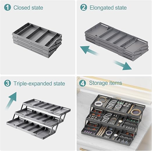 Multi Level Smart Expandable Drawer Organizer 3912 Multi Level Smart Expandable Drawer Organizer 3912