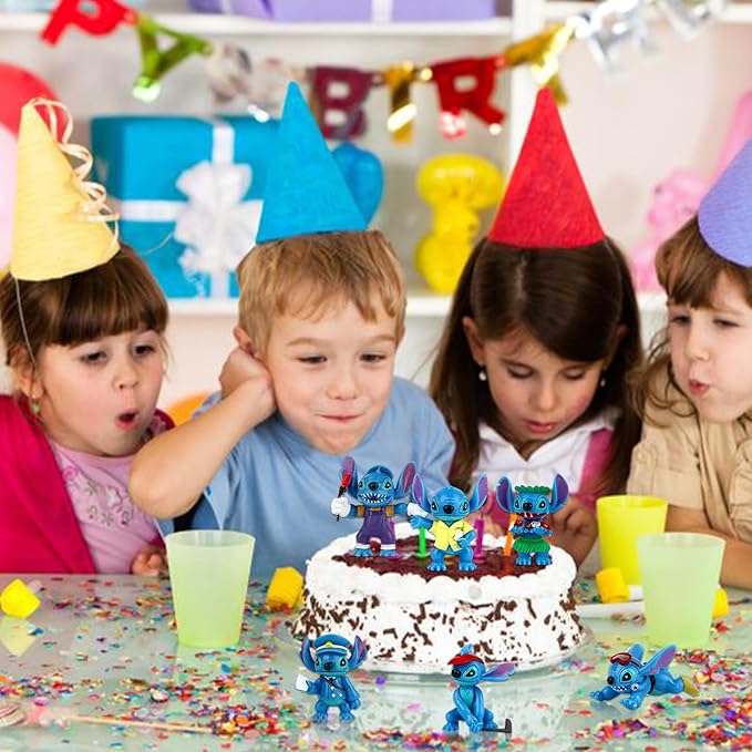 6 Pcs Figures Stitch Cake Decoration 942908 6 Pcs Figures Stitch Cake Decoration 942908