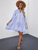 Paisley Print Flounce Sleeve Women's Dress LC228450 - TUZZUT Qatar Online Shopping