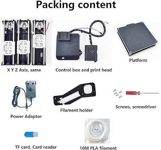 3D Printer Mini Desktop Printing Machine for Kids 100x100x100mm Print Size Removable   K9 - TUZZUT Qatar Online Shopping