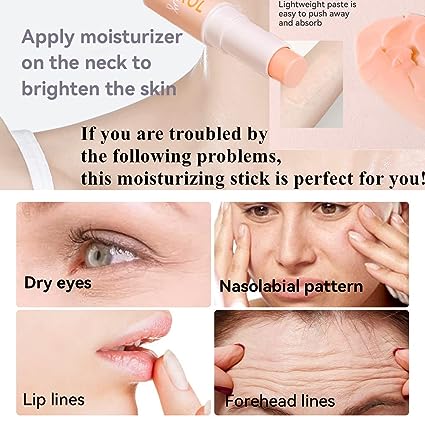 Mysense Wrinkle Bounce Moisturizing Multi Balm Stick for Diminishing Face Lip Eye Wrinkles, Face Moisturizer for Women Dry Skin Hydration