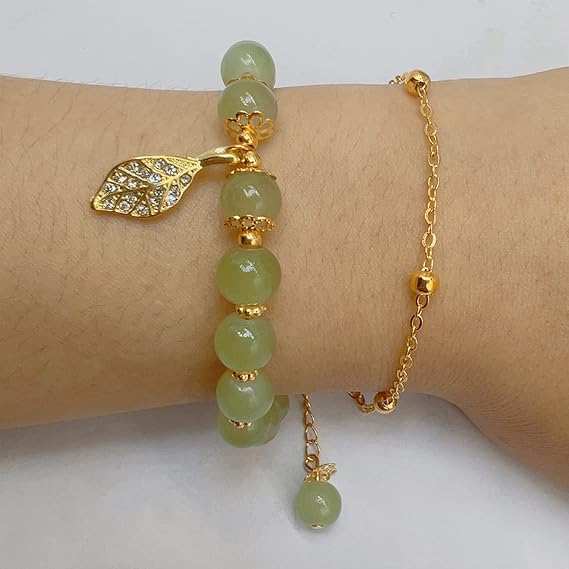 Green Nephrite Jade Bracelet BR323 Green Nephrite Jade Bracelet BR323
