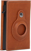 AirTag Wallet - Premium Leather Card Holder RFID Blocking Smart Wallet with AirTag Case - Tuzzut.com Qatar Online Shopping
