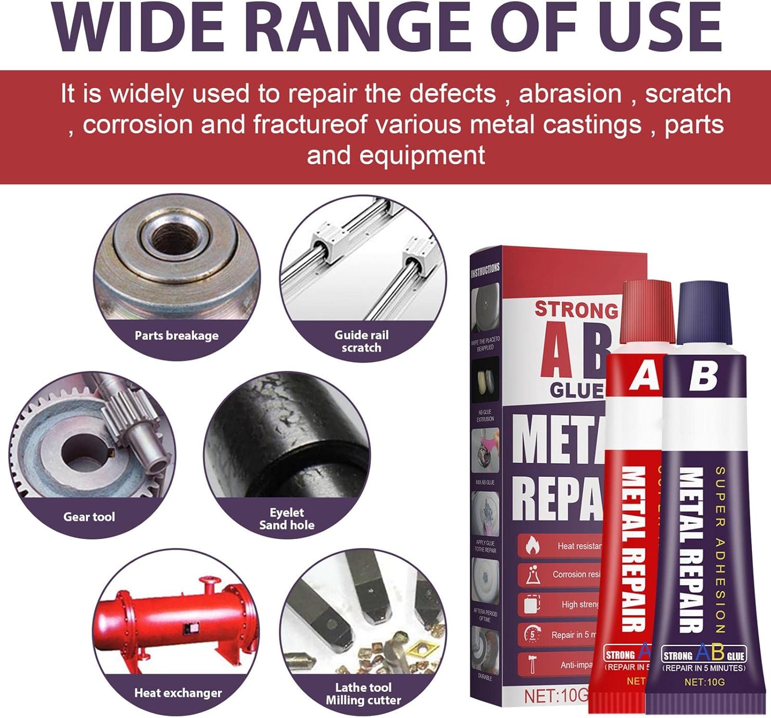 AB Metal Repair Paste 10g+10g AB Metal Repair Paste 10g+10g