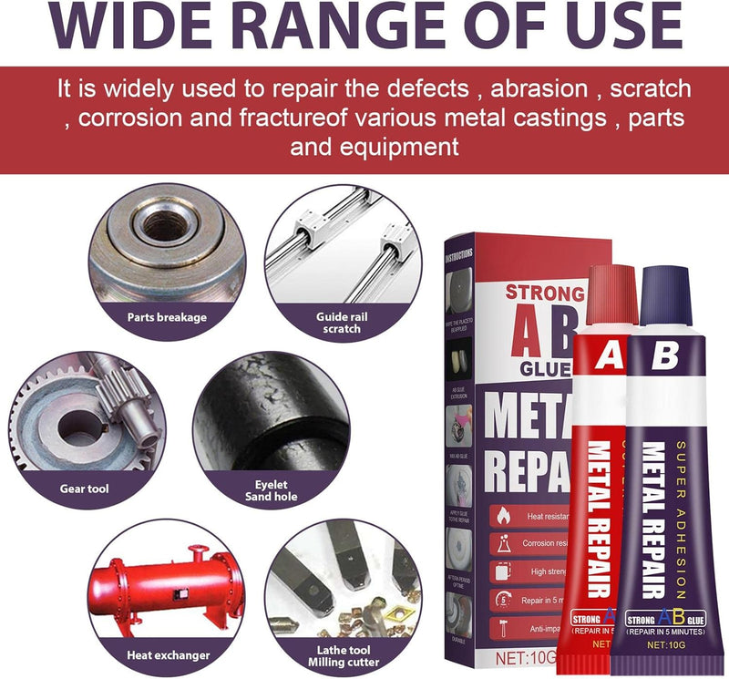 AB Metal Repair Paste 10g+10g - TUZZUT Qatar Online Shopping