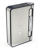 Focus Long Cloud JD-YH002 Automatic Cigarette Case Holder Box with Lighter - TUZZUT Qatar Online Shopping