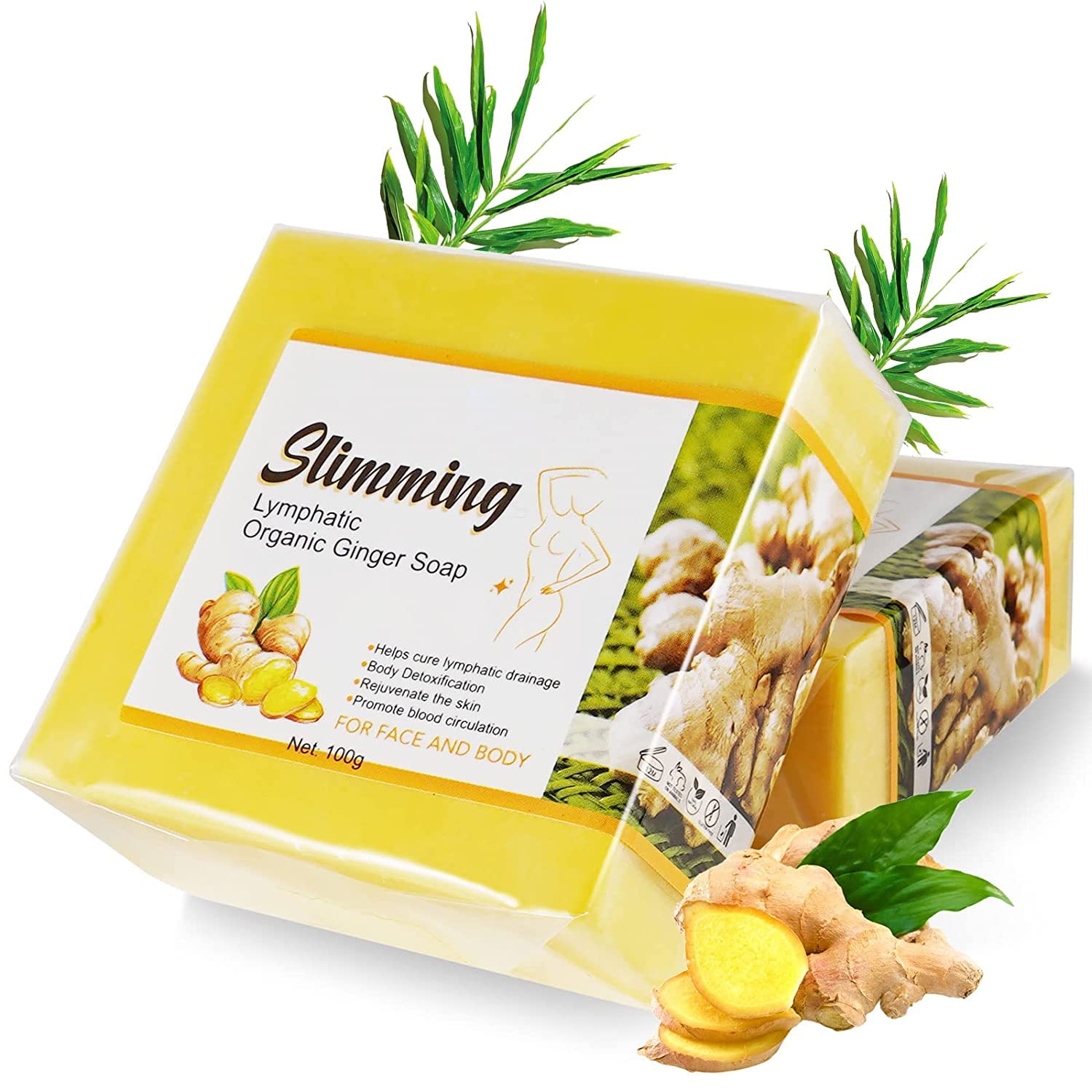 Ginger Bar Soap, Ginger Soap, Natural Ginger Soap for Swelling and Pain Relief