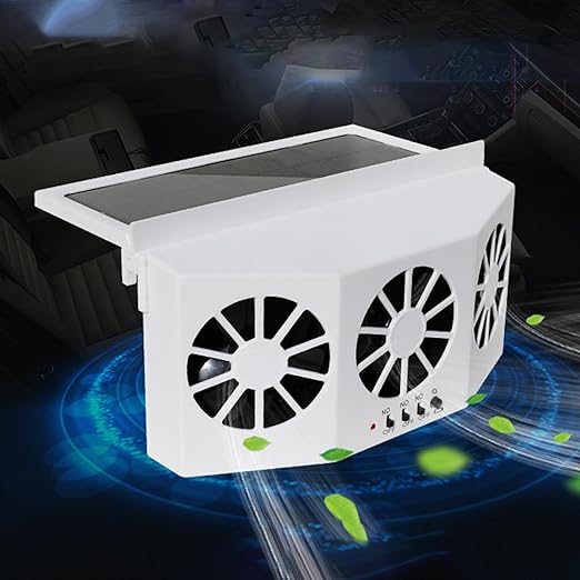 Solar-Powered Car Ventilation Fan - TUZZUT Qatar Online Shopping