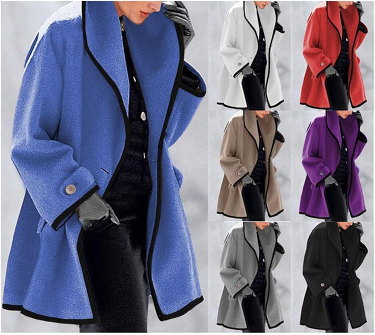 Women's Baggy Hooded Trench Coat 27104 Women's Baggy Hooded Trench Coat 27104