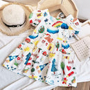 Kid Girl Sleeve Less Dress 1556453 - TUZZUT Qatar Online Shopping