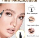 QIC Eyebrow 4 Tip Brow Pencil - TUZZUT Qatar Online Shopping