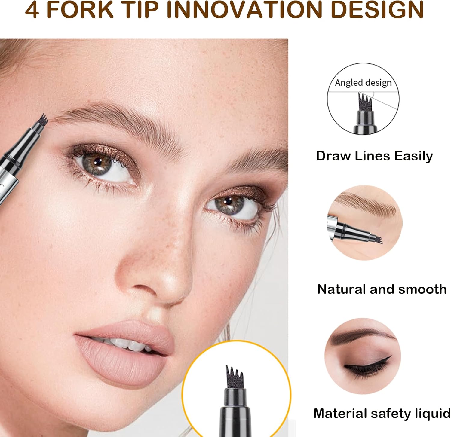 QIC Eyebrow 4 Tip Brow Pencil QIC Eyebrow 4 Tip Brow Pencil