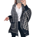 Women Pocket Shawl Woven Tassel Shawl    B-381226 - TUZZUT Qatar Online Shopping