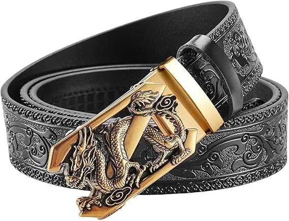 Vintage Dragon Leather Belt DG3311 - TUZZUT Qatar Online Shopping