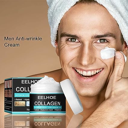 SBGM EELHOE Collagen Cream for Men, Men's Age Rewind Wrinkle Moisturizing Gel, Men's Anti Age Wrinkle Cream, Skin Firming - Tuzzut.com Qatar Online Shopping