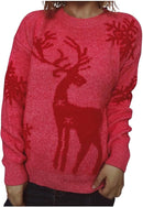 Women's  Long Sleeve Xmas Sweater Shirt B194219 - TUZZUT Qatar Online Shopping