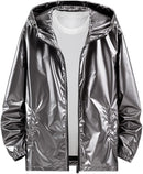 Holographic Jacket for Men's Lightweight Long Sleeves S5061839 - TUZZUT Qatar Online Shopping