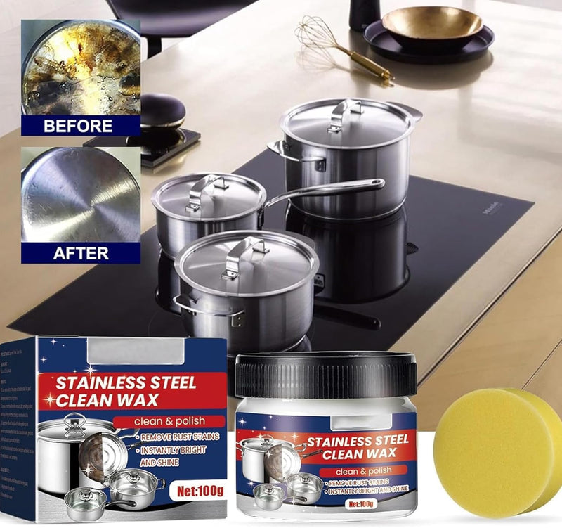 Jue-Fish Stainless Steel Clean Wax 100g - TUZZUT Qatar Online Shopping